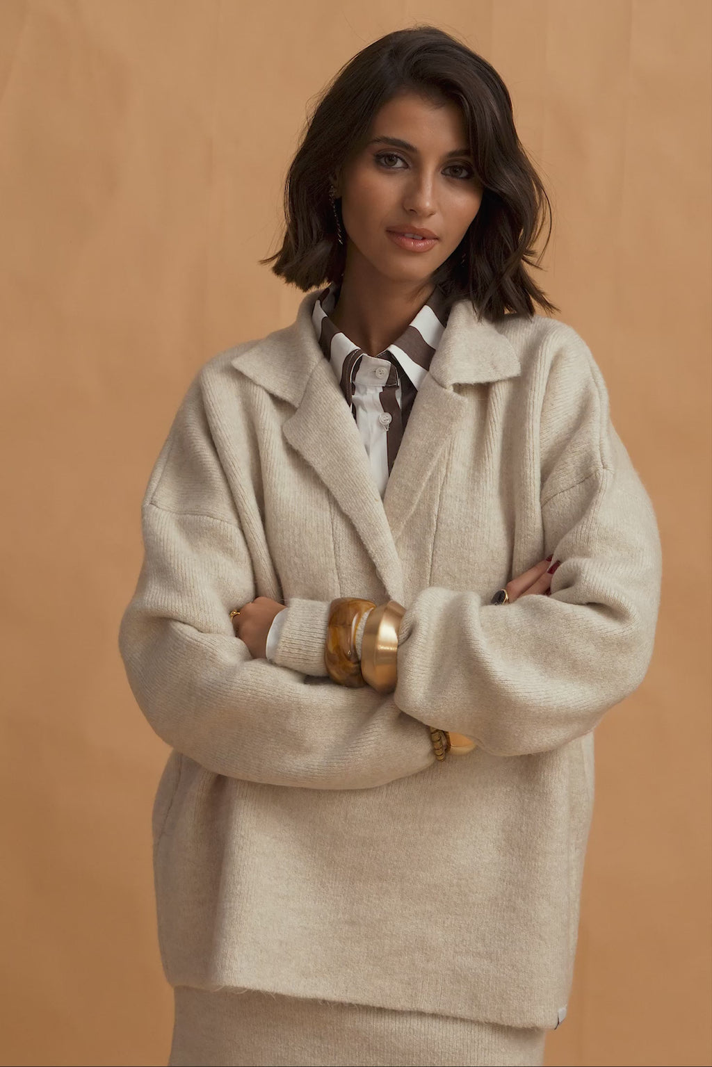 karavan clothing fashion fall winter 25 homecoming krvn collection olsen knitted sweater ivory