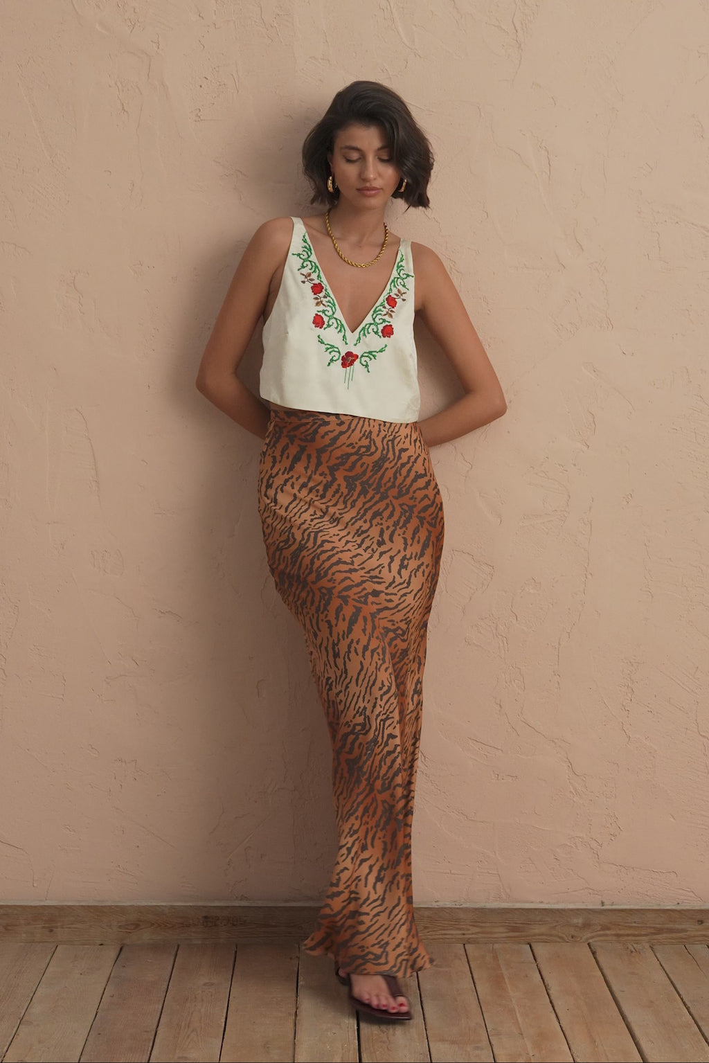 karavan clothing fashion spring summer 25 meryl skirt leopard animal print