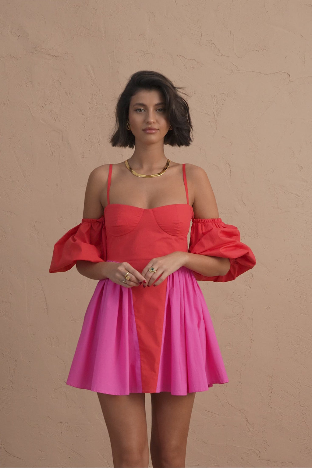 karavan clothing fashion spring summer 25 polly dress pink red