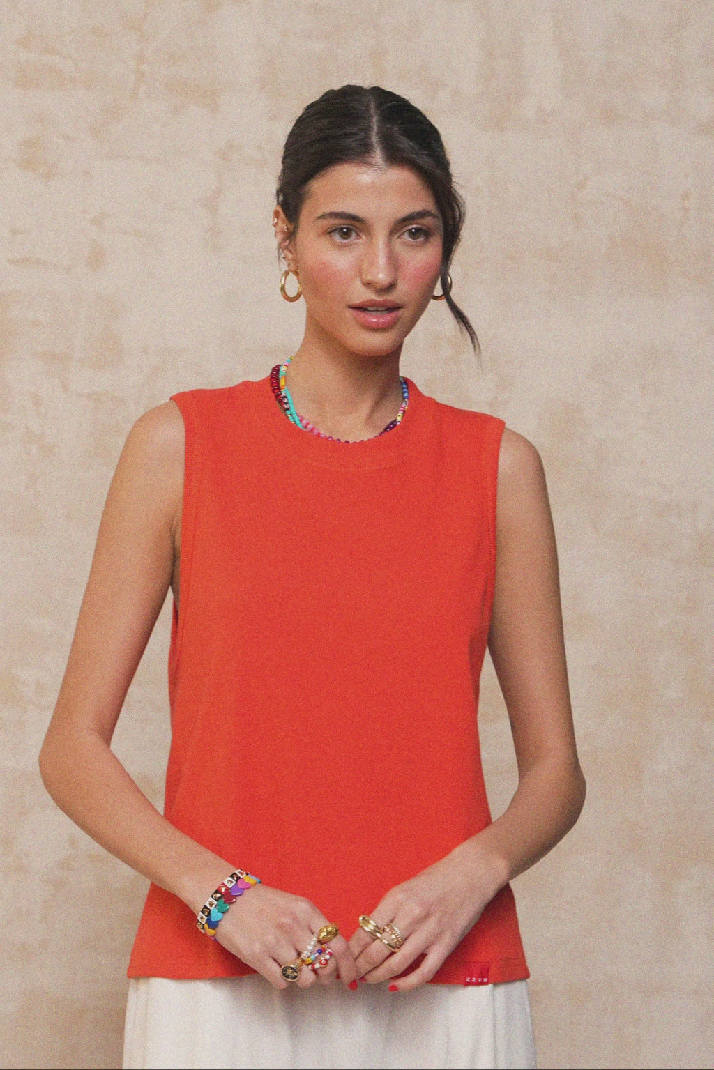 karavan clothing fashion krvn spring summer 26 nai collection teresa top coral