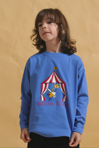 karavan clothing fashion fall winter 25 homecoming rookies collection dennis longsleeve blue