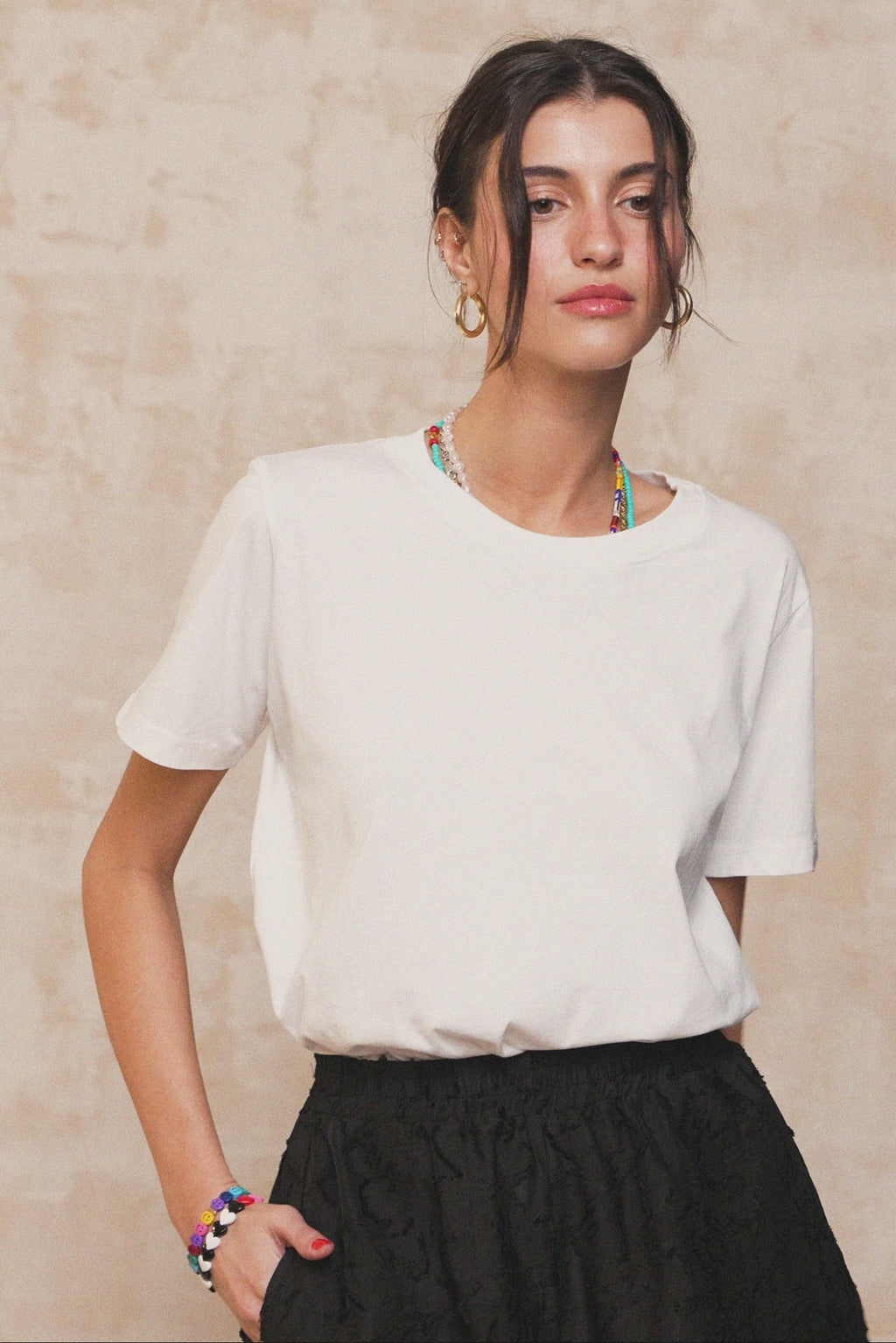 karavan clothing fashion spring summer 26 nai collection zaira tee black & white
