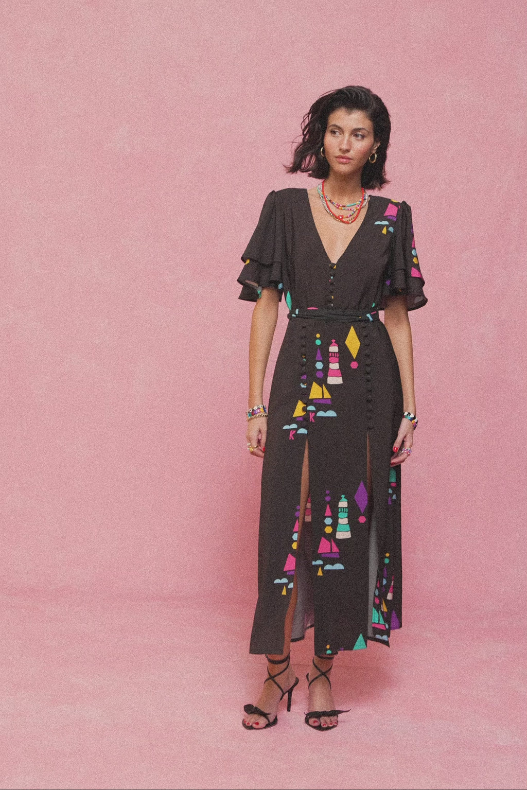 karavan clothing fashion spring summer 26 nai collection grace dress lighthouse black