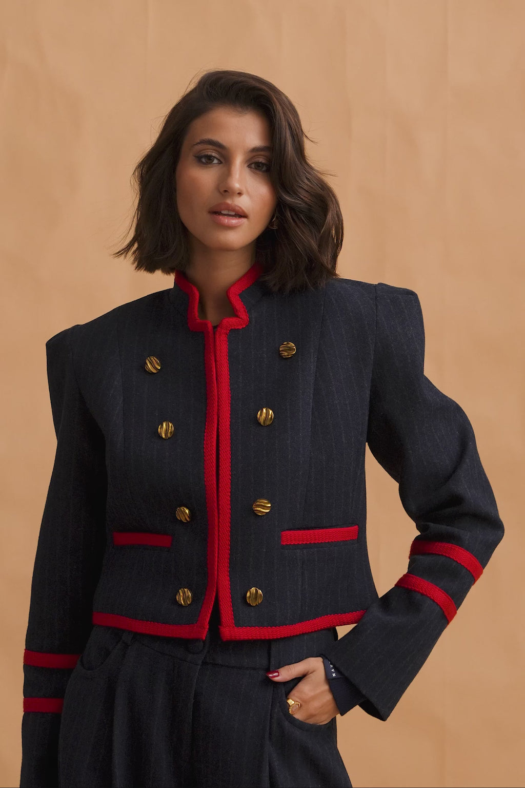 karavan clothing fashion fall winter 25 homecoming krvn collection sheila jacket blue