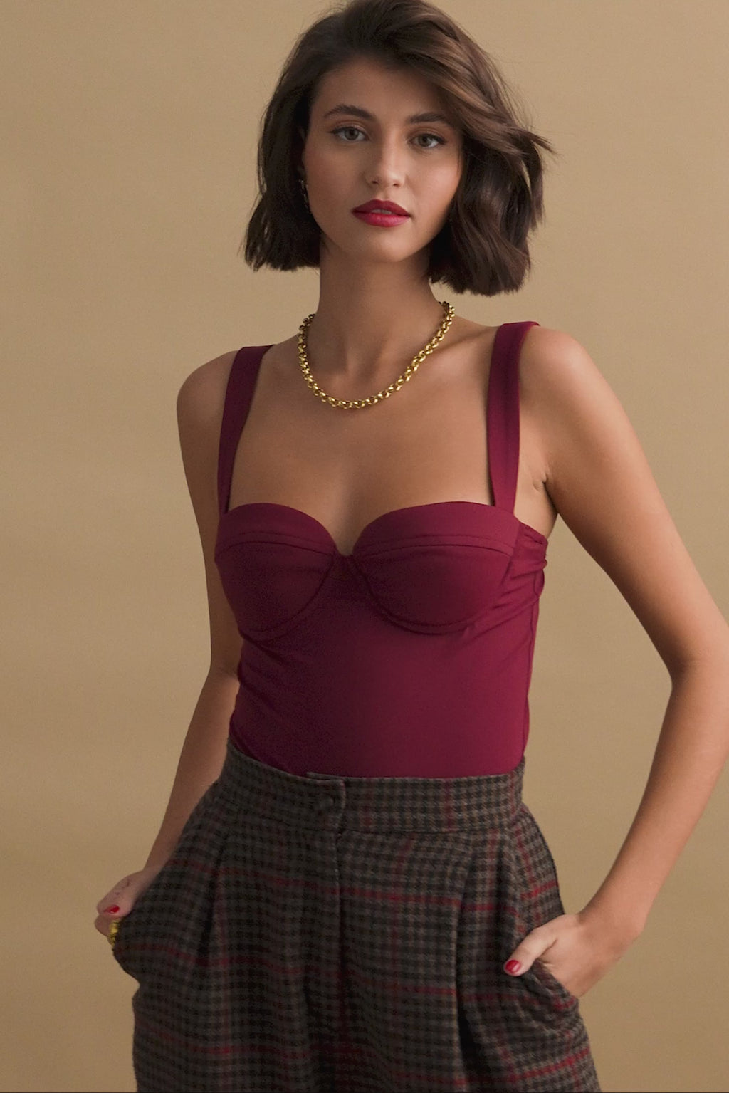 karavan clothing fashion KRVN well i did fall winter 24 25 erminia bodysuit bordeaux