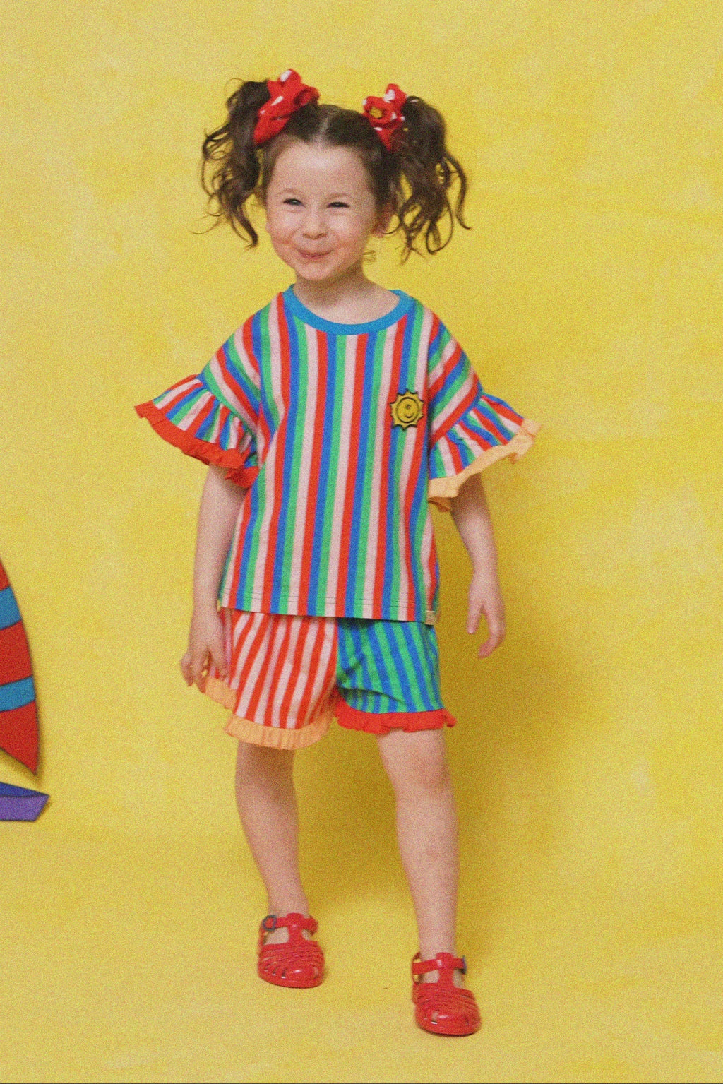 karavan clothing fashion spring summer 26 rookies collection nala shorts pink blue stripes