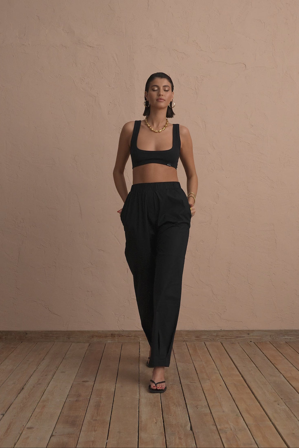 karavan clothing fashion spring summer 25 krvn blake trousers black