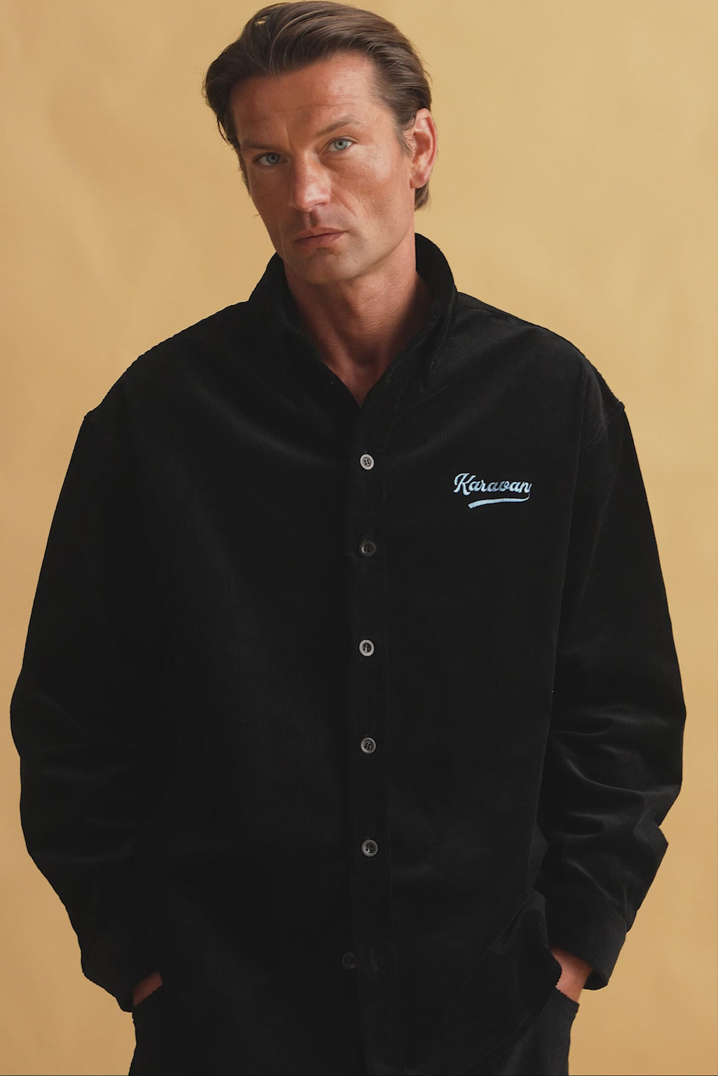 karavan clothing fashion fall winter 25 homecoming men collection jonathan shirt black