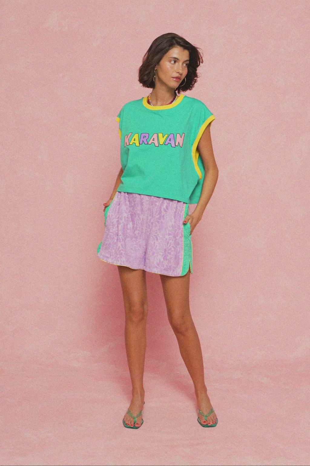 karavan clothing fashion spring summer 26 nai weekendwear collection aspa shorts lilac
