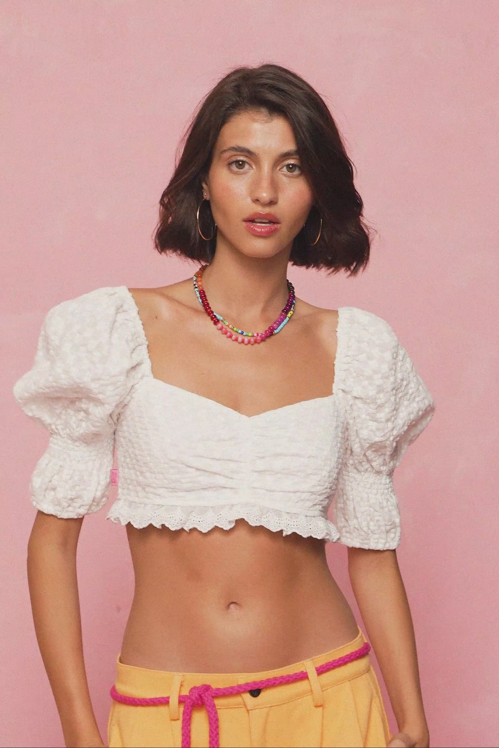 karavan clothing fashion spring summer 26 nai vera's day collection alyssa top white