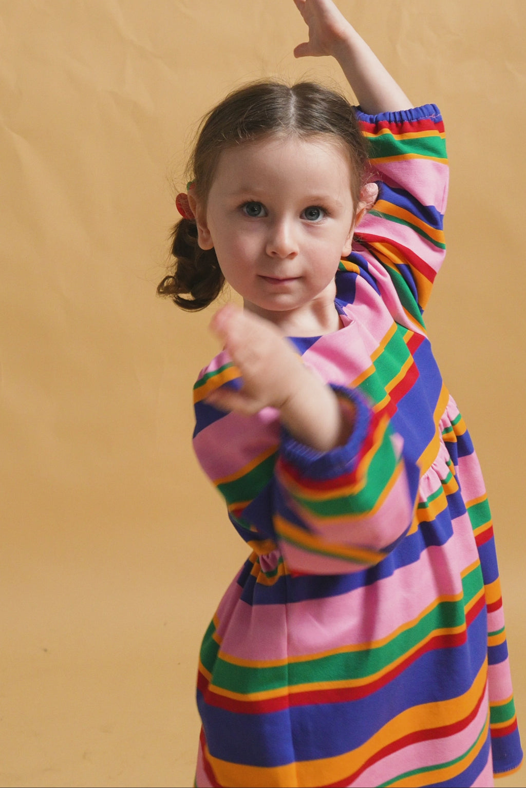 karavan clothing fashion fall winter 25 homecoming rookies collection dolly dress multicolor stripes