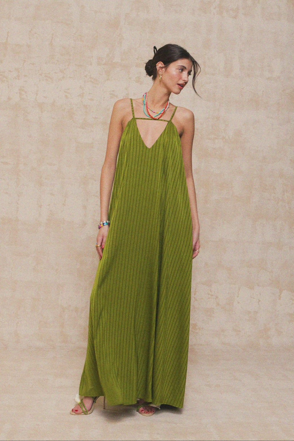 karavan clothing fashion spring summer 26 nai collection ifigenia dress olive