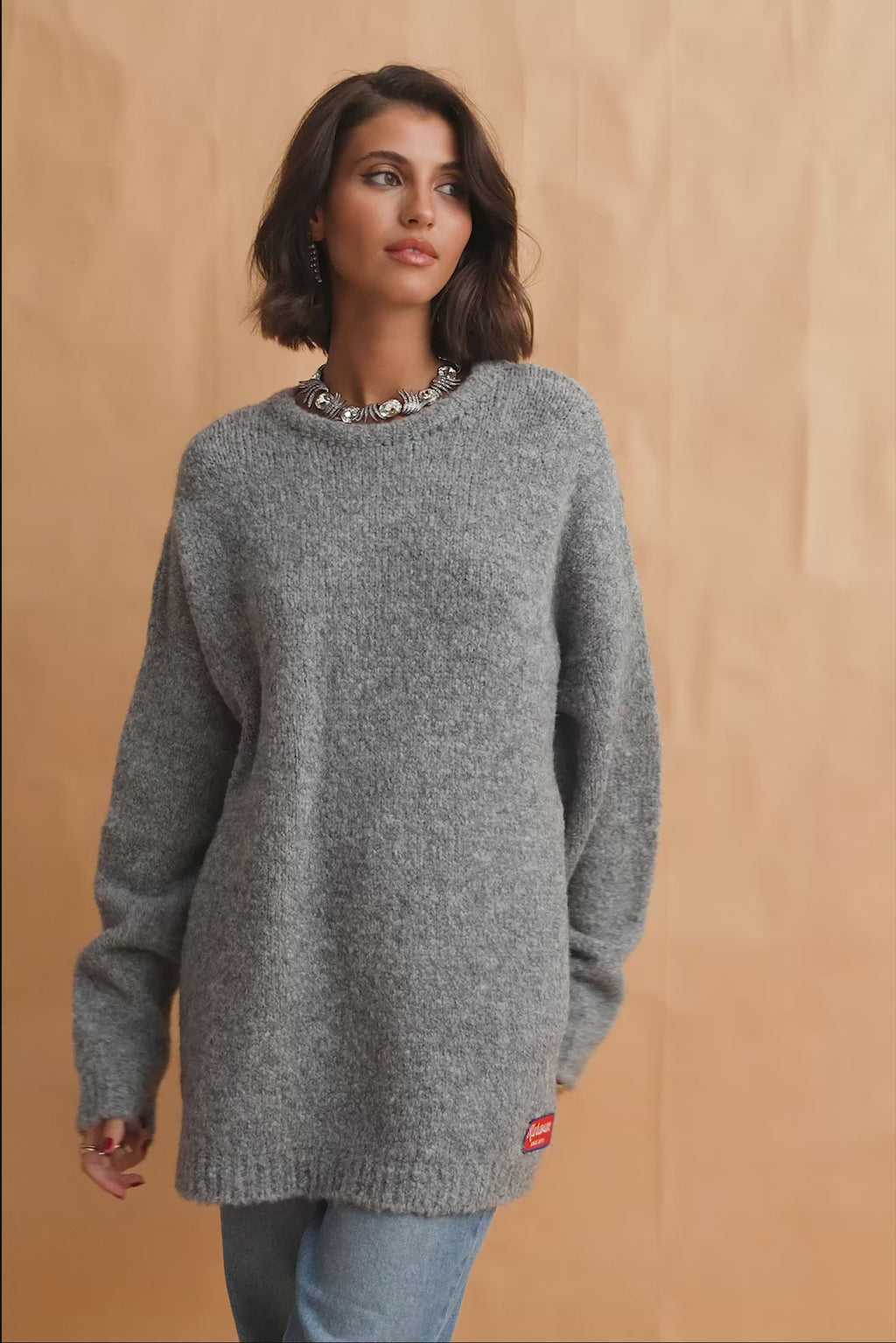 karavan clothing fashion fall winter 25 homecoming collection zoe pullover grey