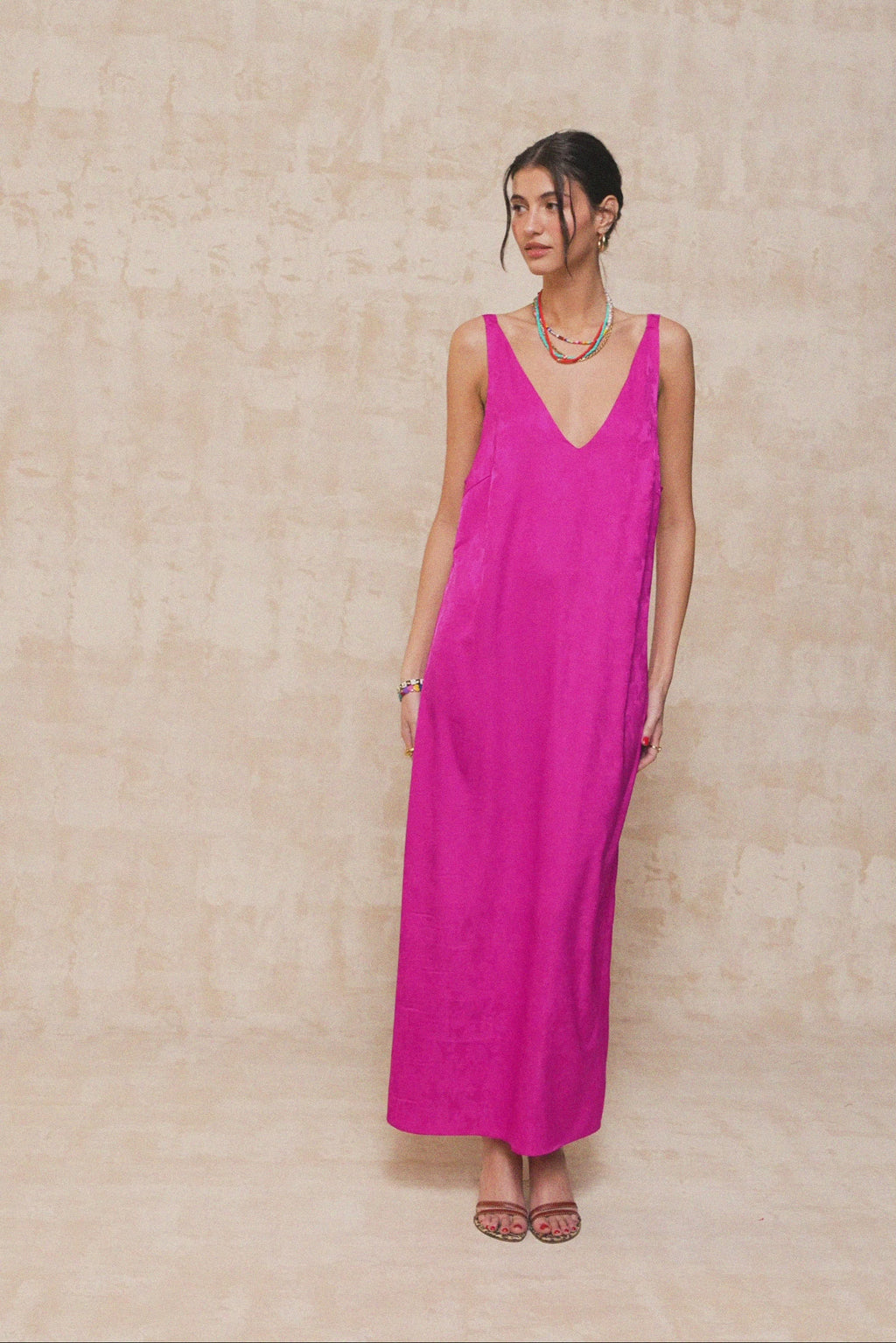 karavan clothing fashion krvn spring summer 26 nai collection amalia dress magenta