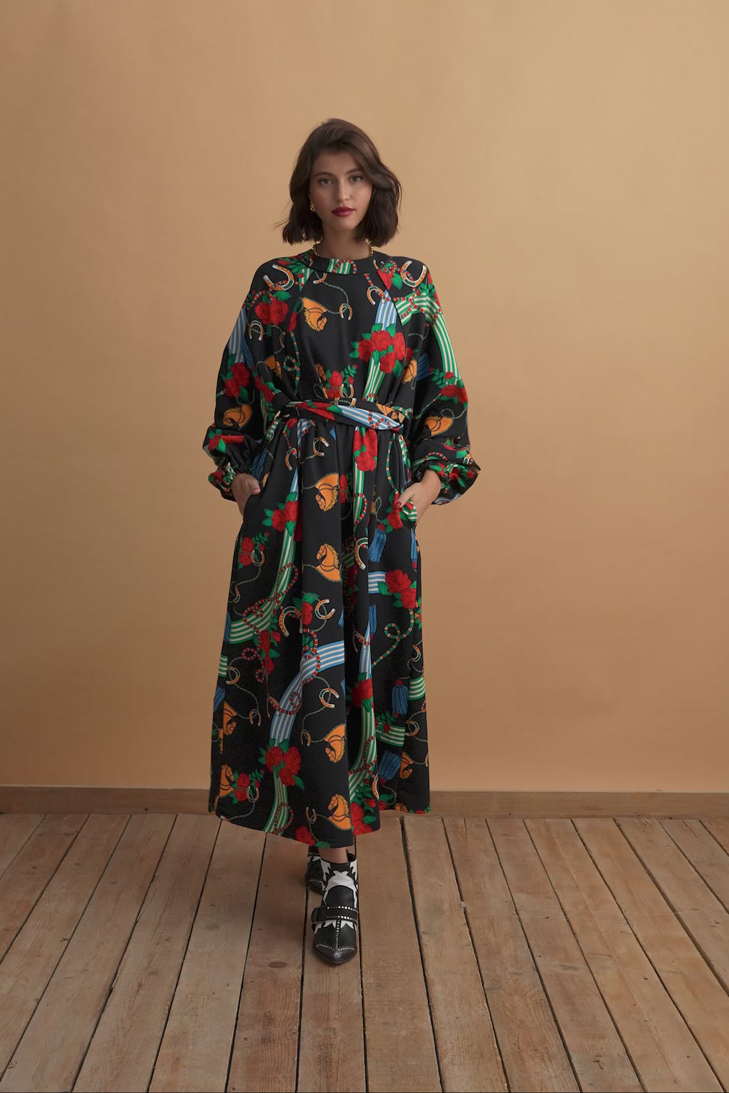 karavan clothing fashion well i did fall winter 24 25 harper dress horses 