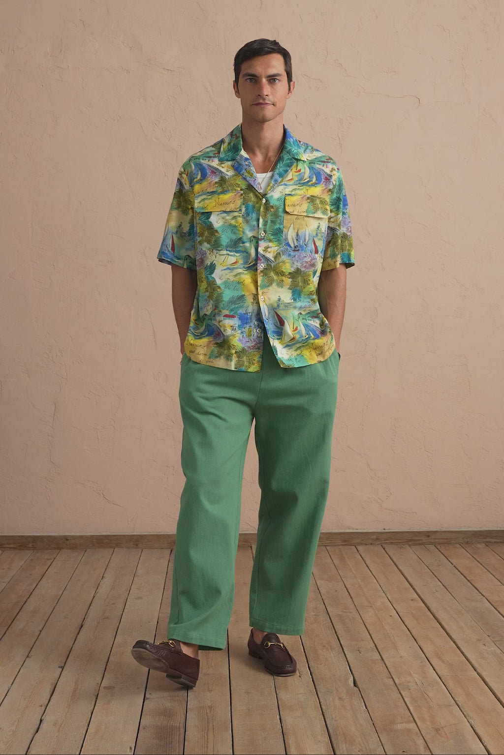 karavan clothing tosa kalokairia spring summer 25 men collection ian trousers green