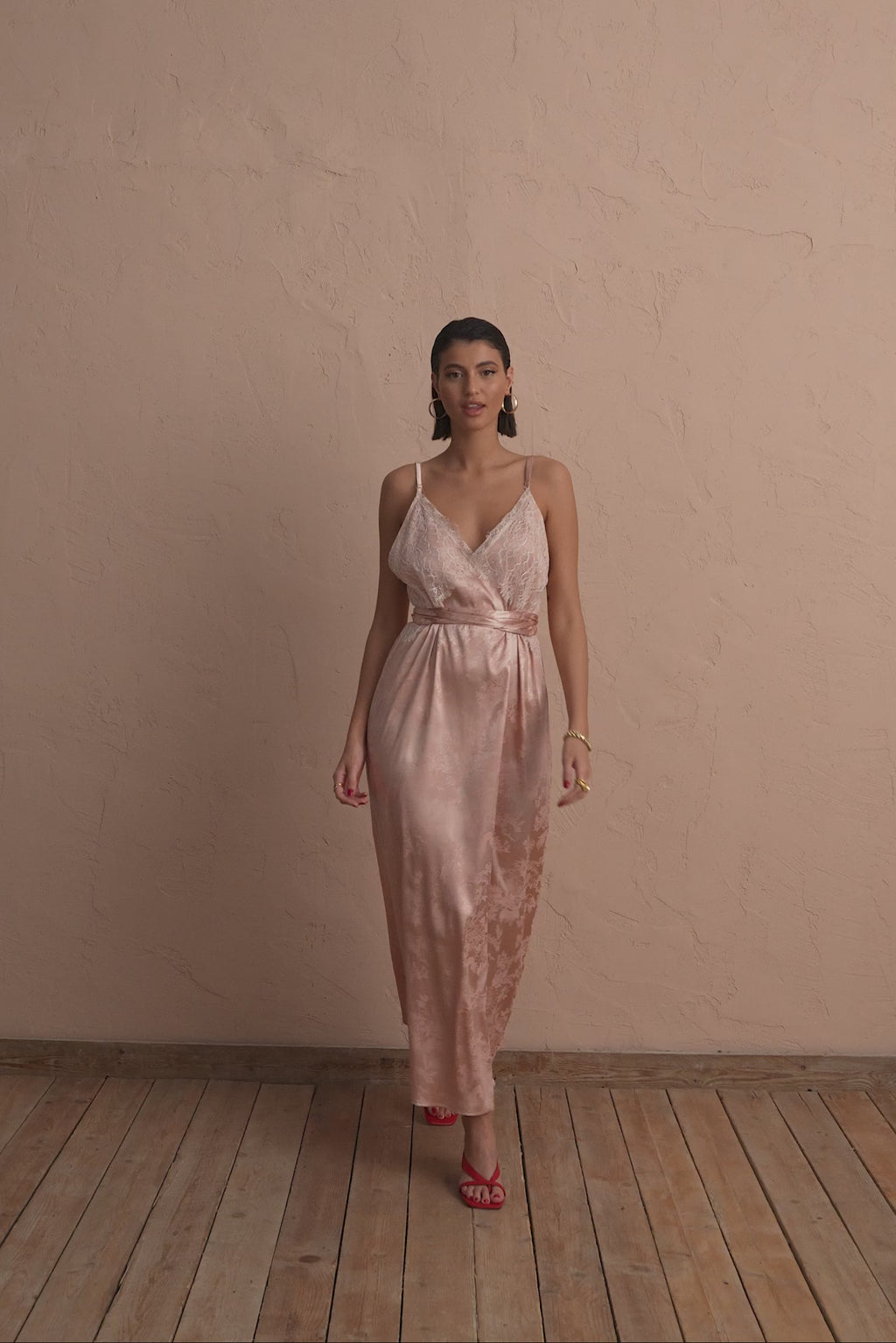 karavan clothing fashion spring summer 25 krvn colette dress nude pink