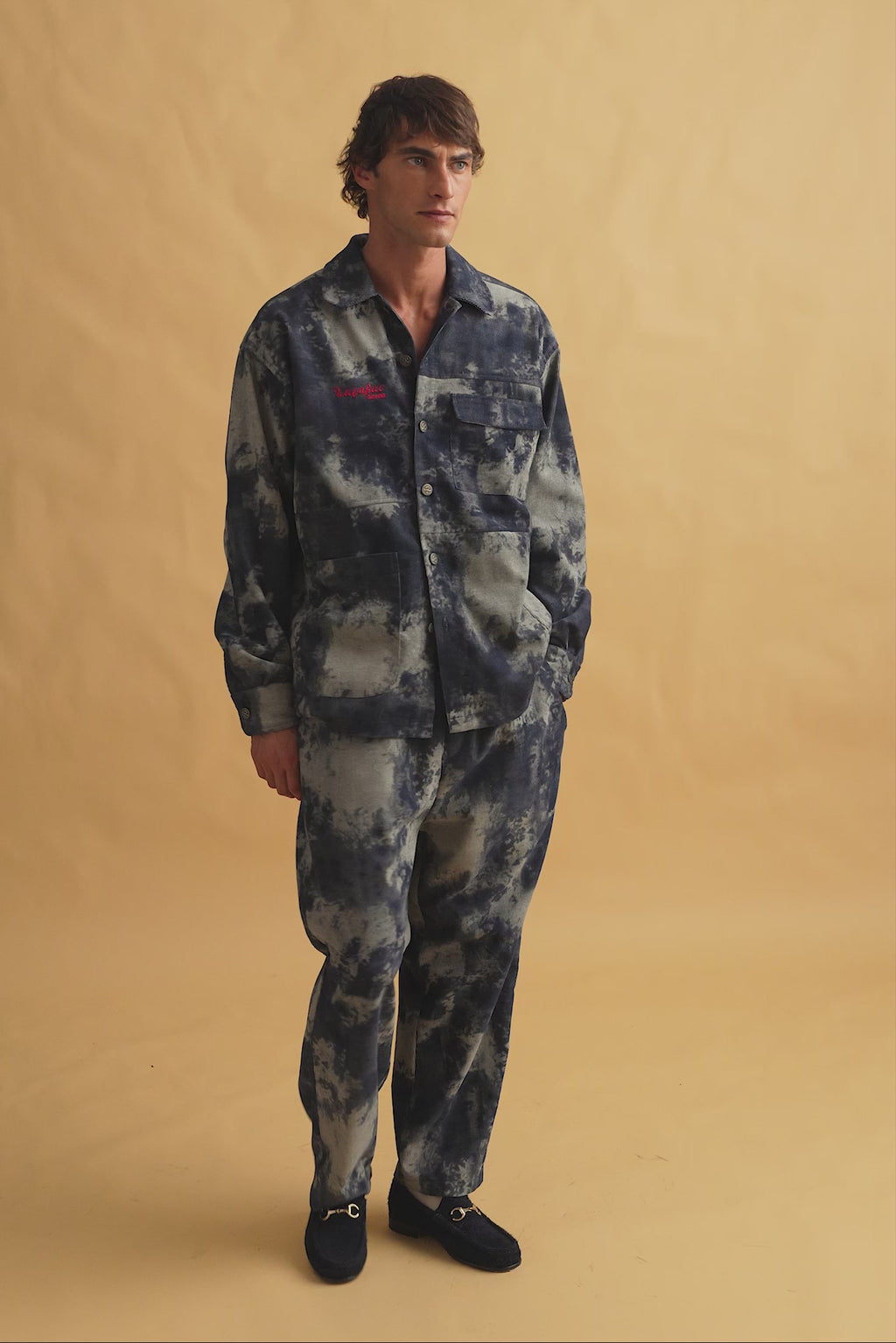 karavan clothing fashion fall winter 25 homecoming men collection hubert trousers blue