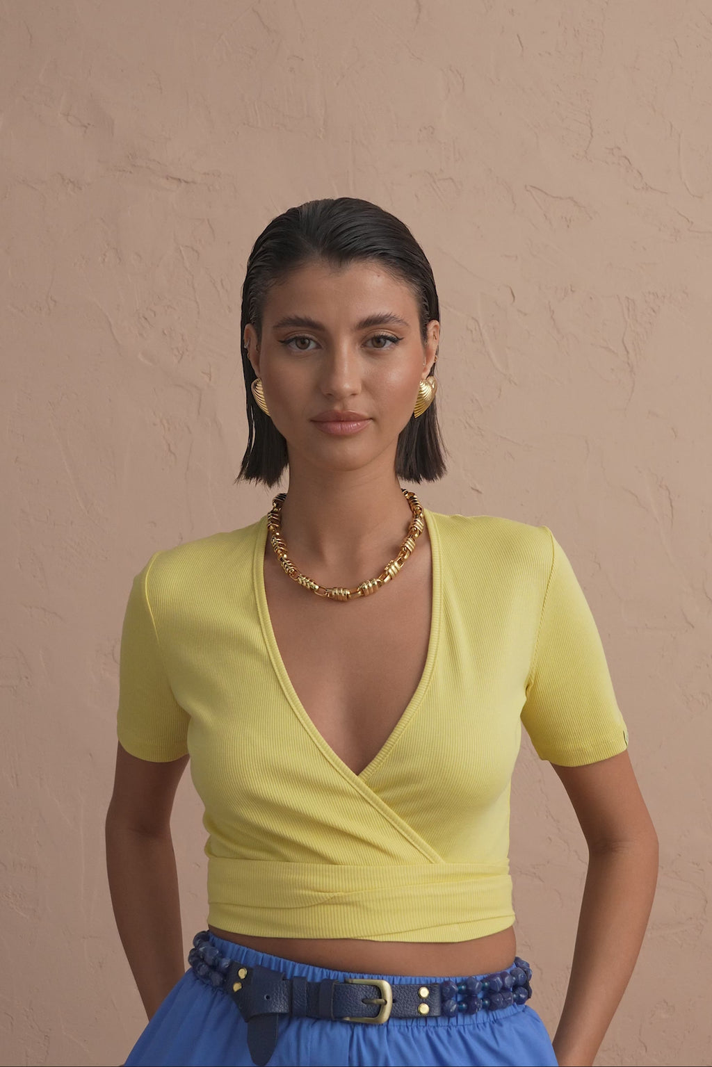 karavan clothing fashion spring summer 25 krvn adelina top yellow