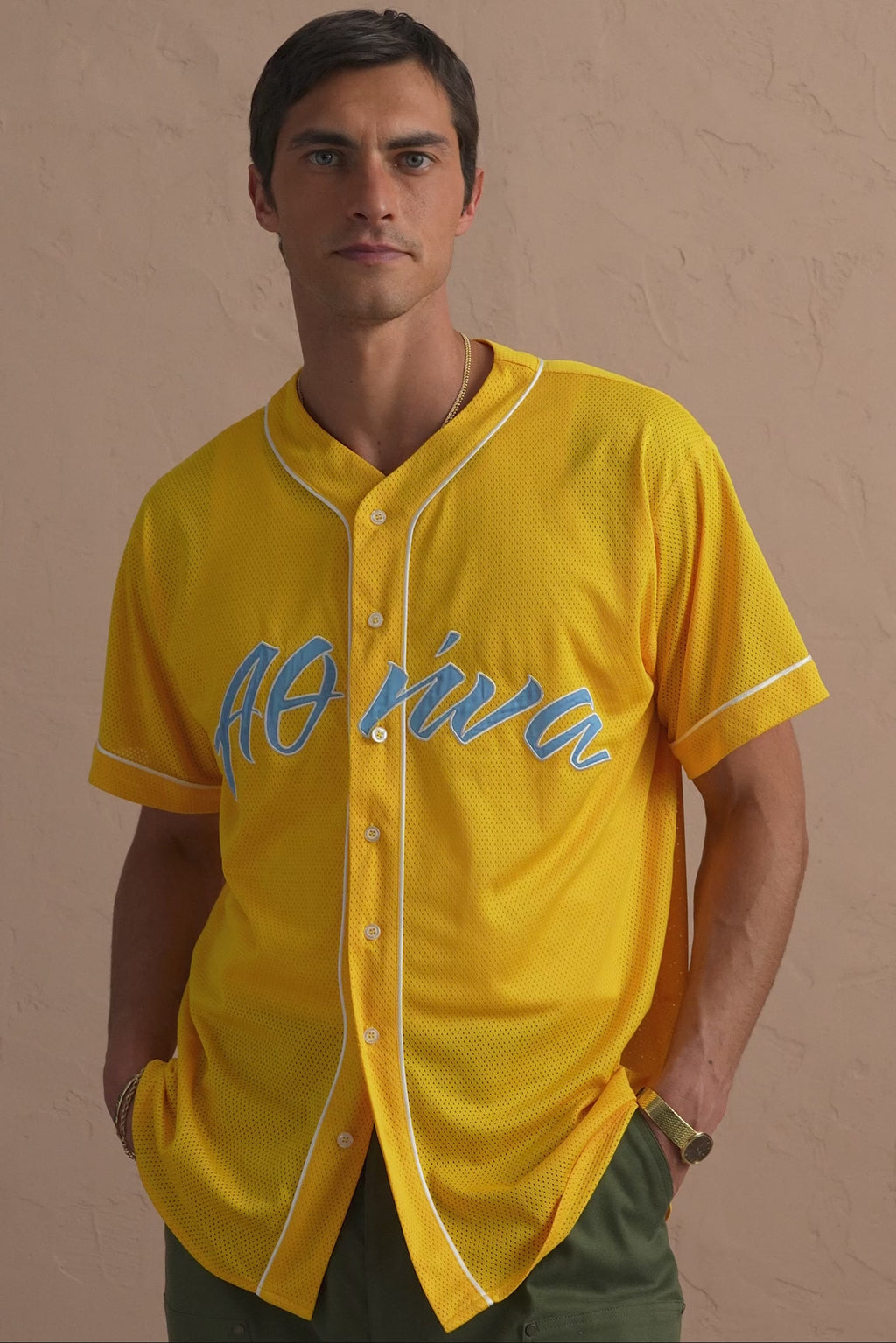 karavan clothing tosa kalokairia spring summer 25 men collection spencer shirt yellow