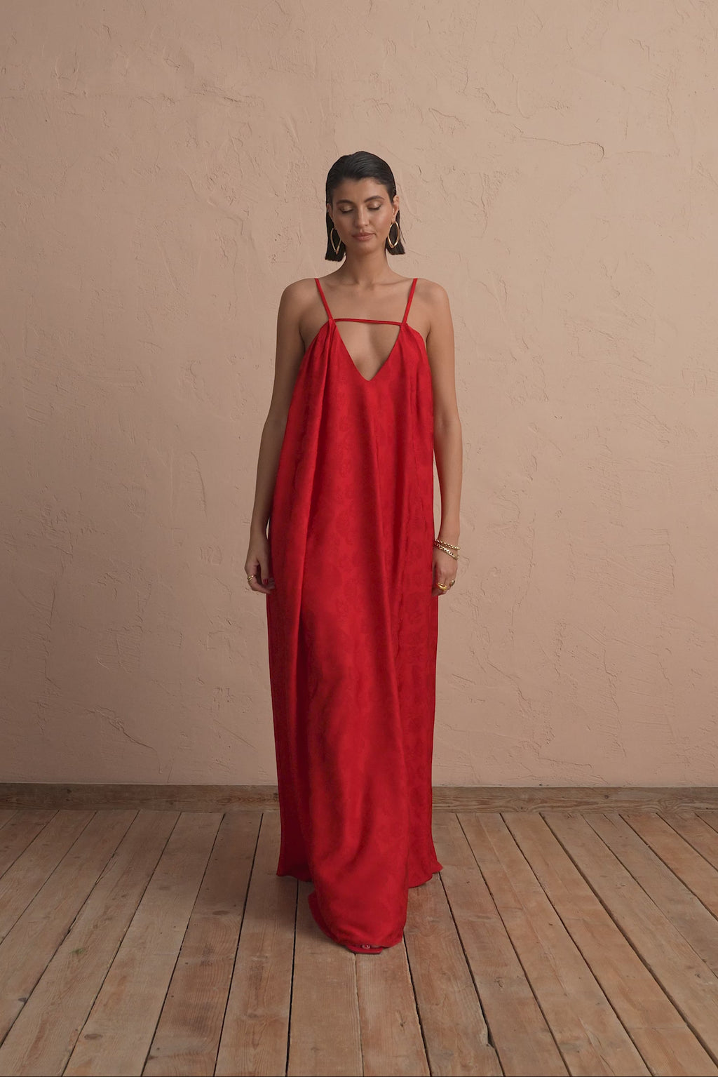 karavan clothing fashion spring summer 25 krvn addison dress red