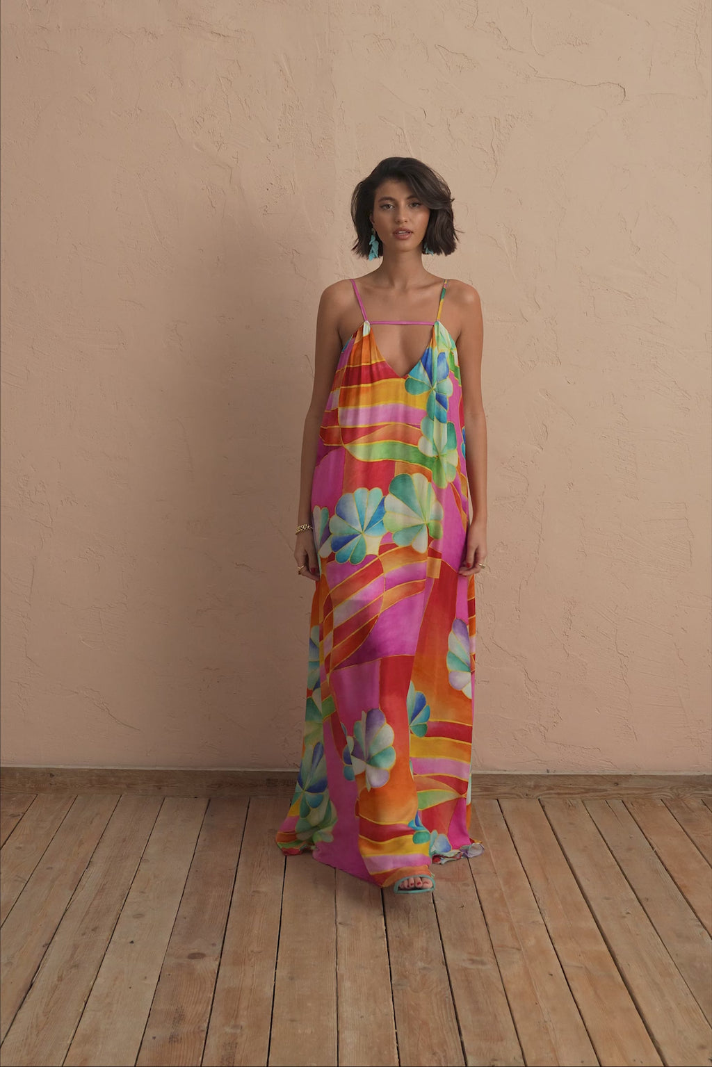 karavan clothing fashion spring summer 25 nicky dress multicolor floral