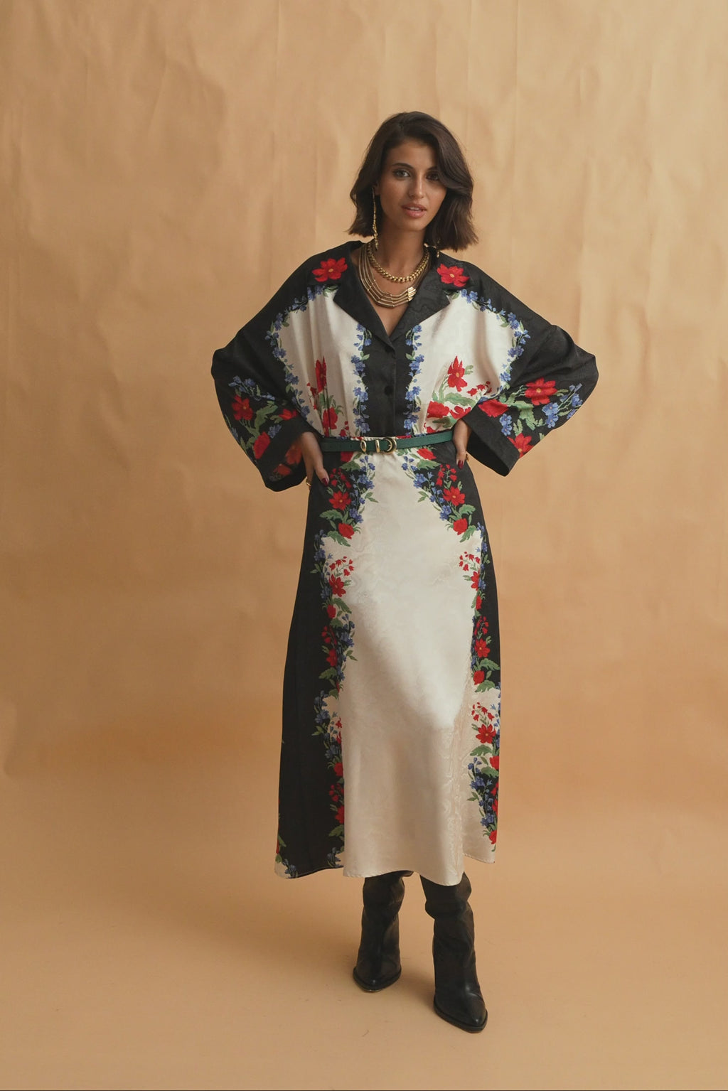 karavan clothing fashion fall winter 25 homecoming collection clover skirt ivory pixel floral