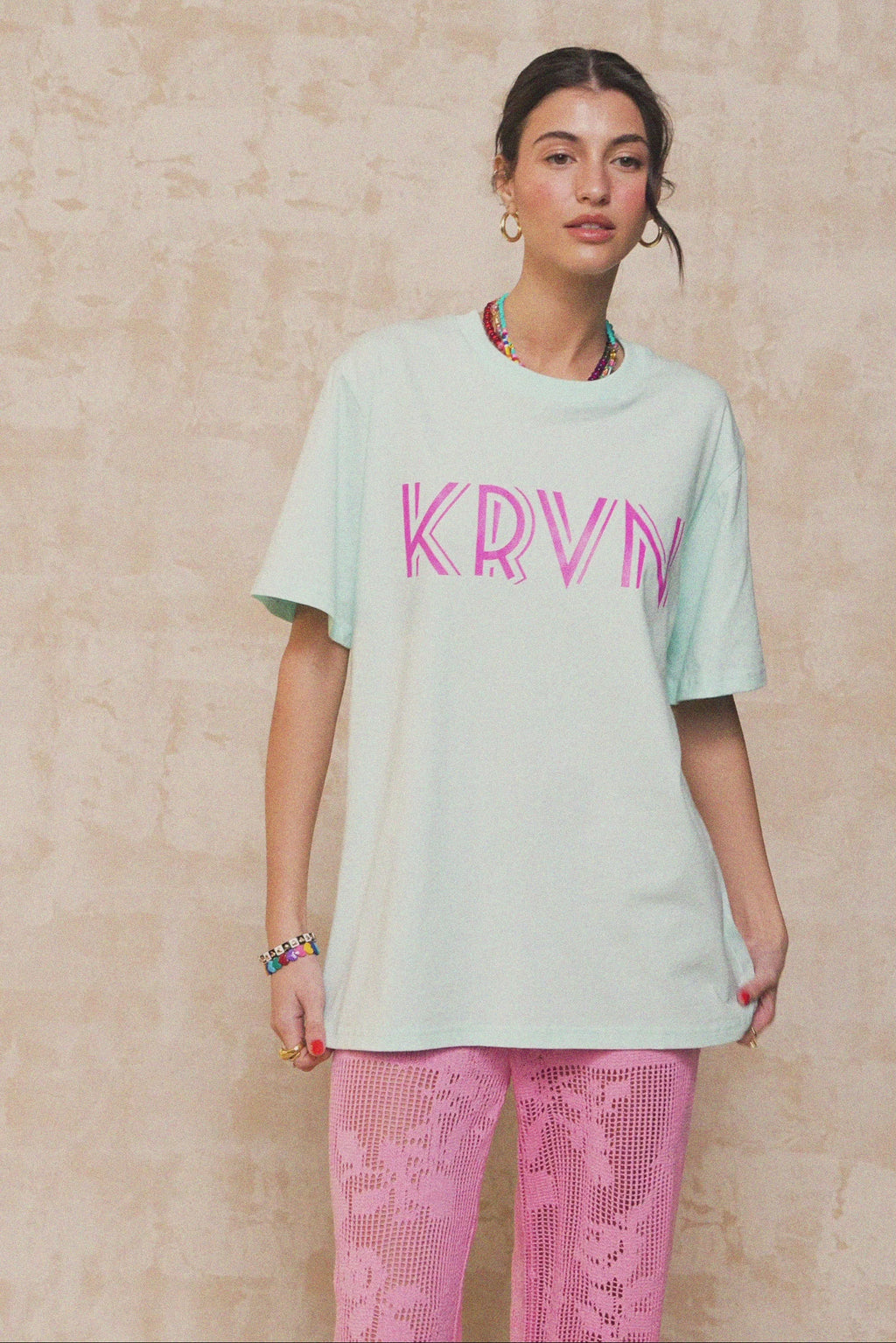 karavan clothing fashion krvn spring summer 26 nai collection blossom tee aqua blue