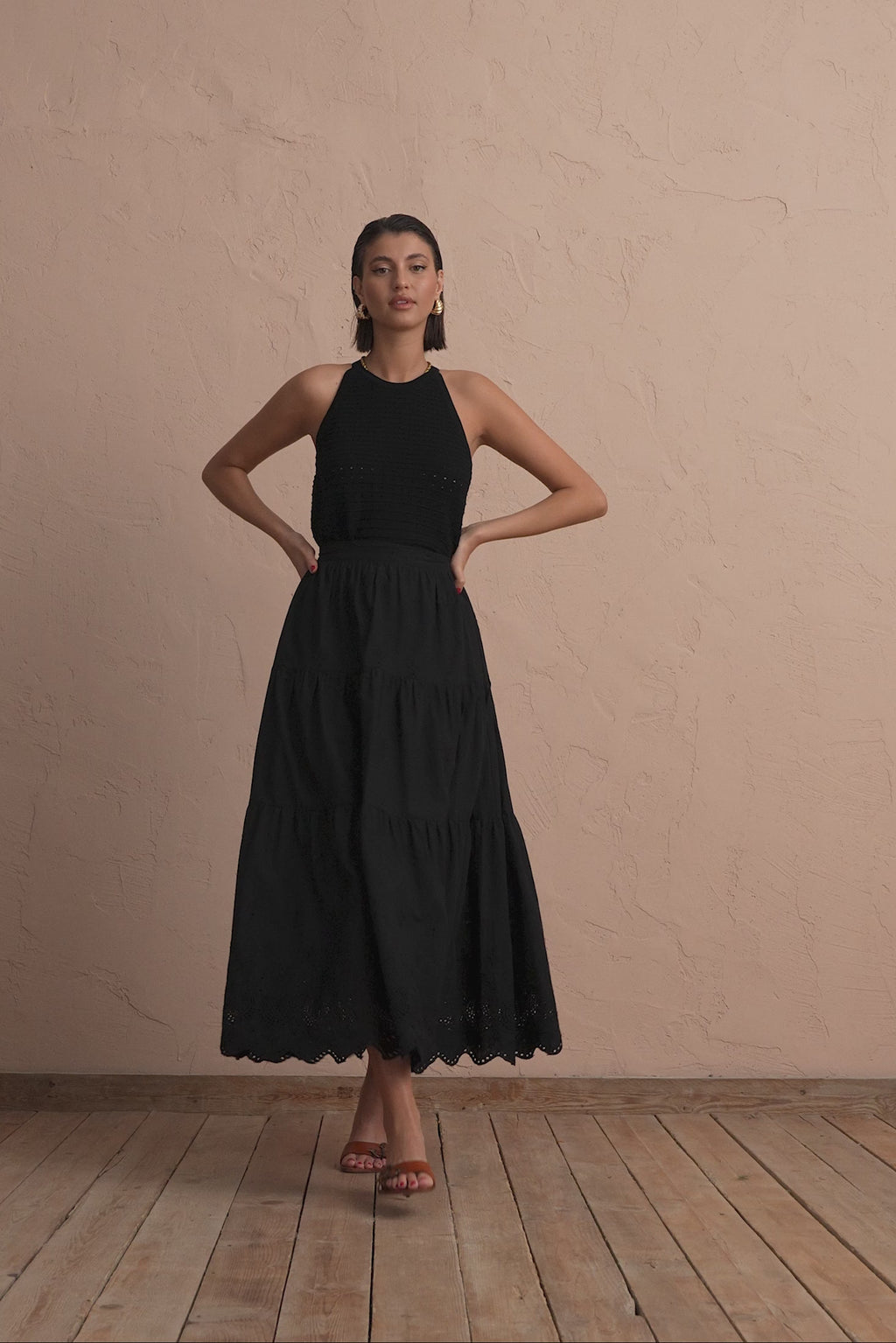 karavan clothing fashion spring summer 25 krvn daniela skirt black