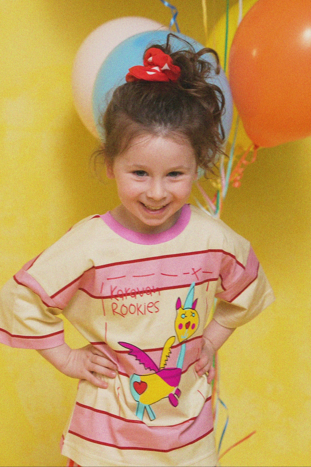 karavan clothing fashion spring summer 26 rookies collection pinky tee candy stripes