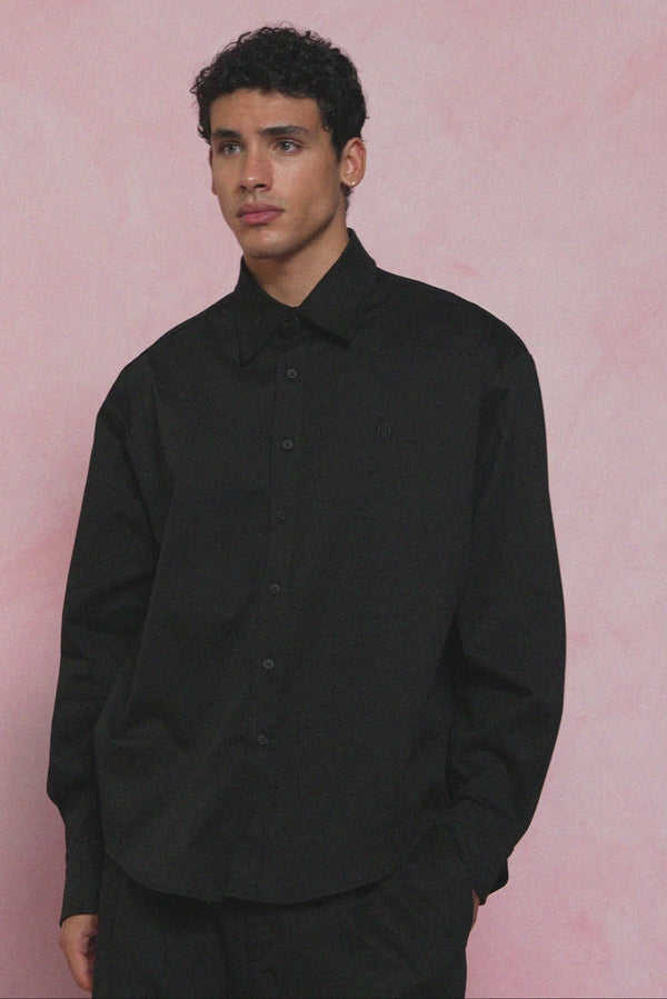 karavan men fall winter 26' collection dylan shirt black