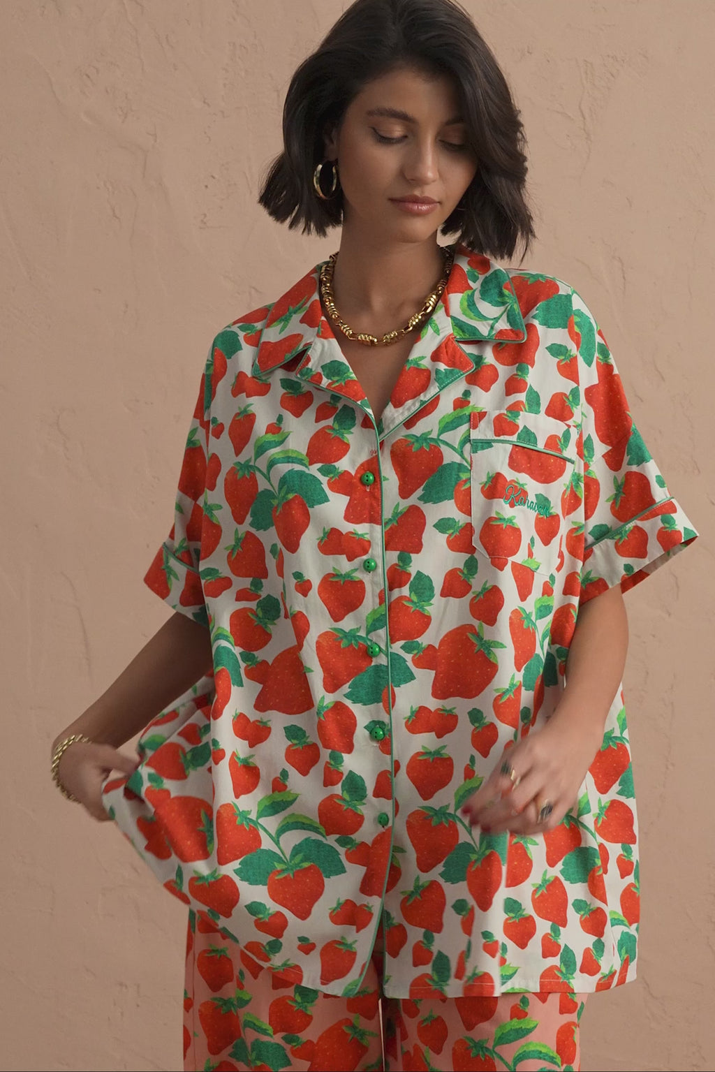 karavan clothing fashion spring summer 25 anita shirt strawberries