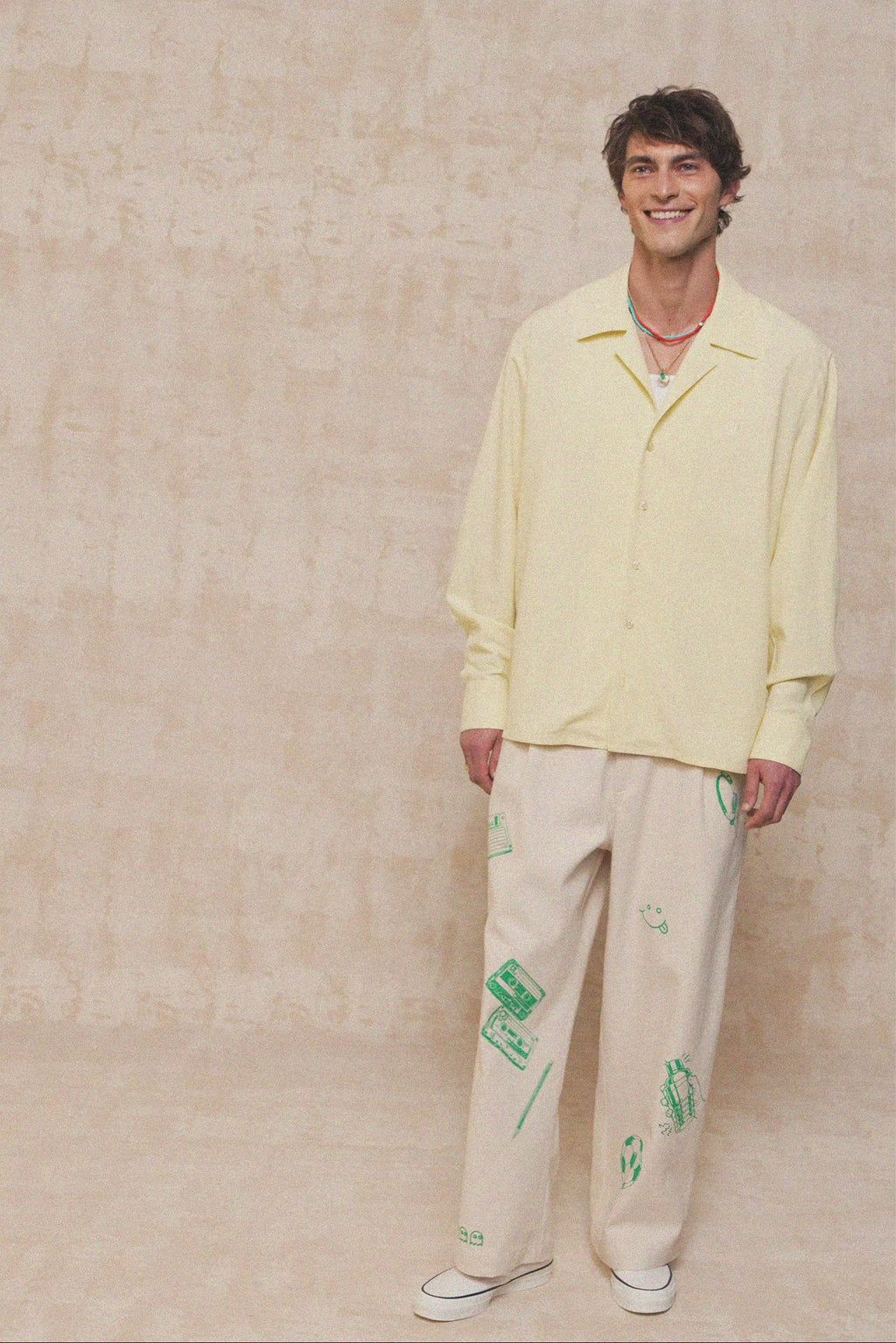 karavan clothing fashion spring summer 26 men nai collection ernesto trousers ivory