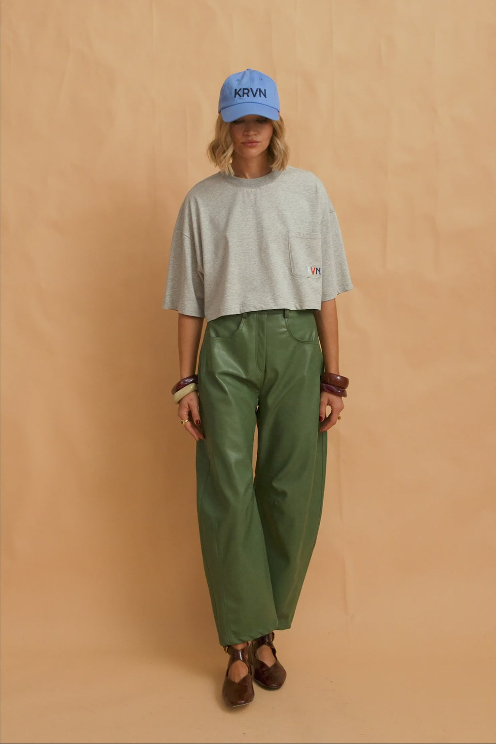 karavan clothing fashion fall winter 25 homecoming krvn collection marcy trousers green