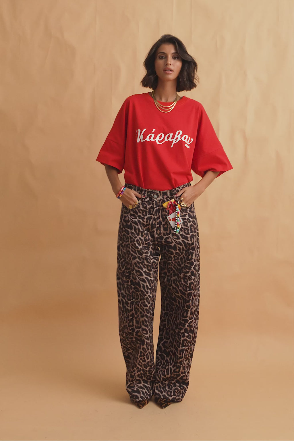 karavan clothing fashion fall winter 25 homecoming collection imani trousers leopard