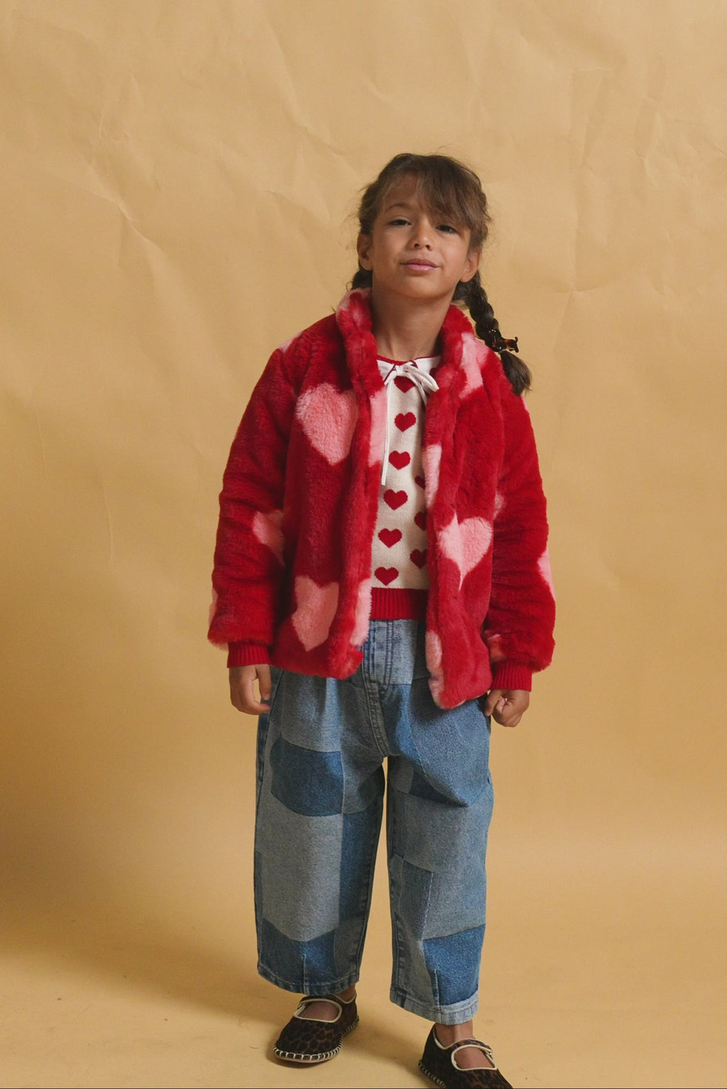 karavan clothing fashion fall winter 25 homecoming rookies collection tinker coat red ivory hearts