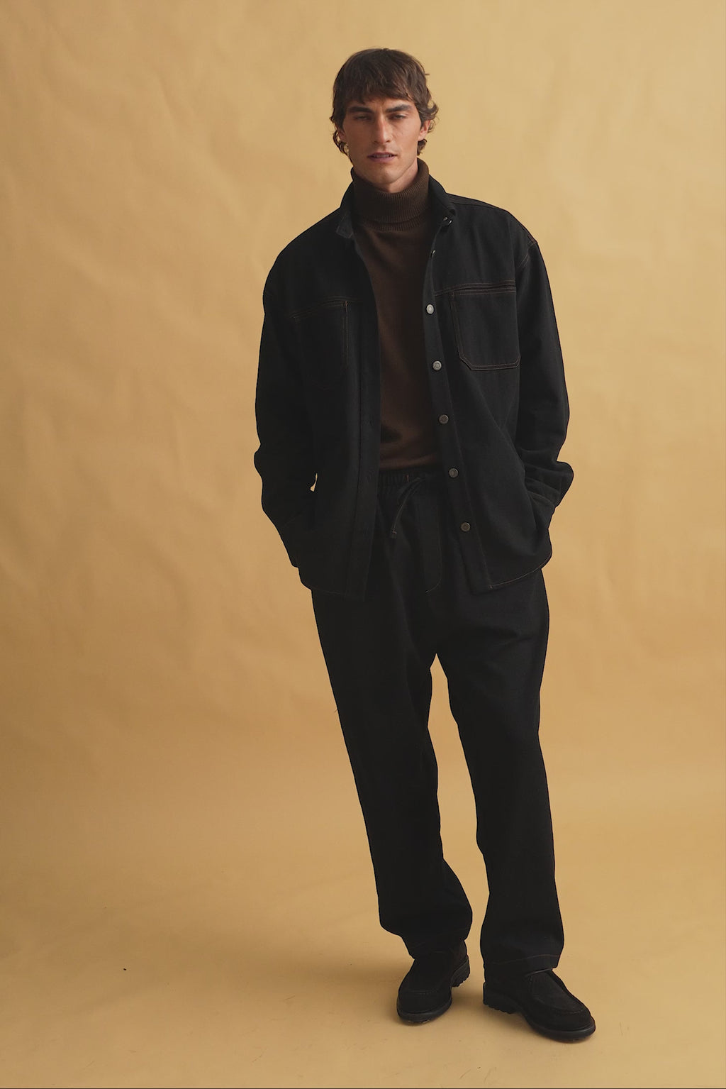 karavan clothing fashion fall winter 25 homecoming men collection derek shirt black