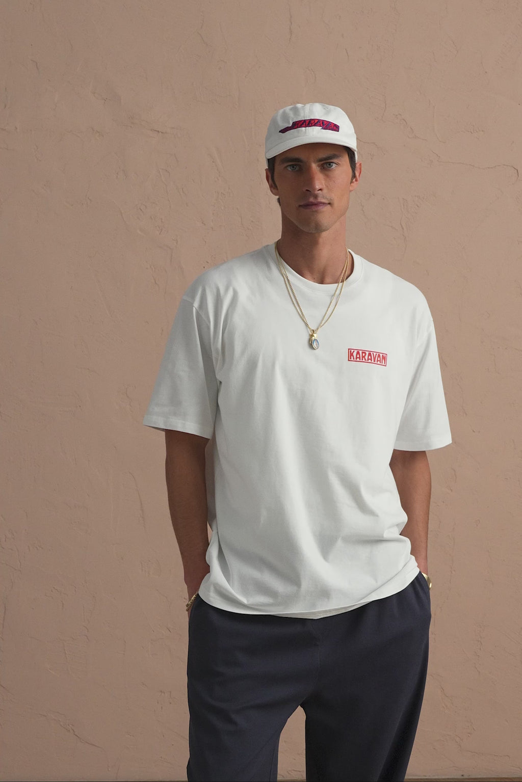 karavan clothing tosa kalokairia spring summer 25 men collection frank tee white