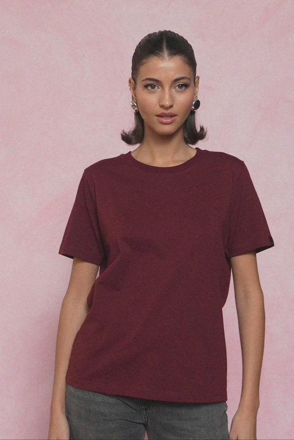 karavan fall winter 26' collection helia tee set bordeaux brown
