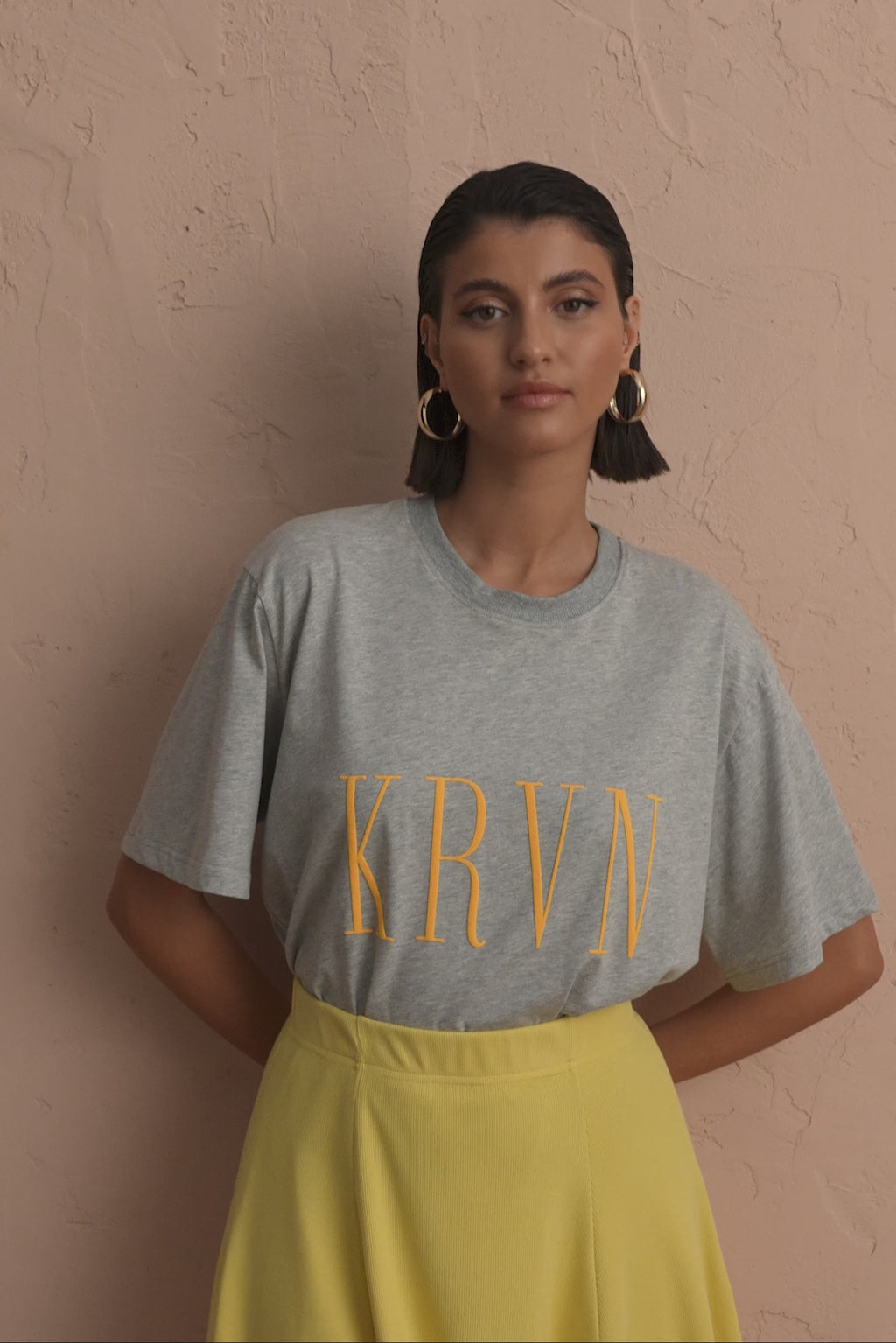 karavan clothing fashion spring summer 25 krvn heidi tee grey