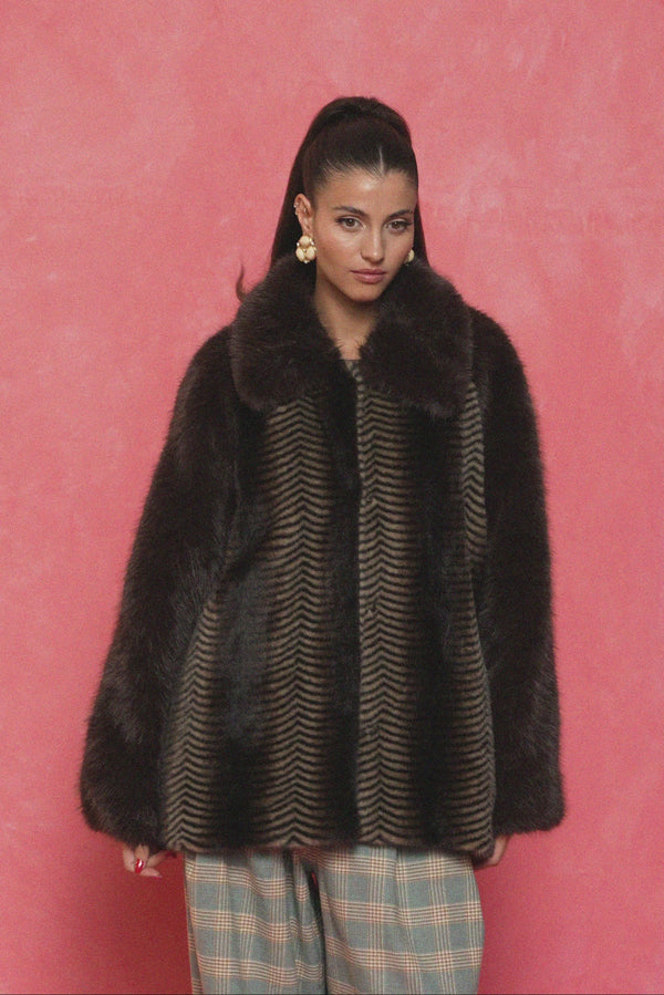 karavan fall winter 26' collection donna coat brown
