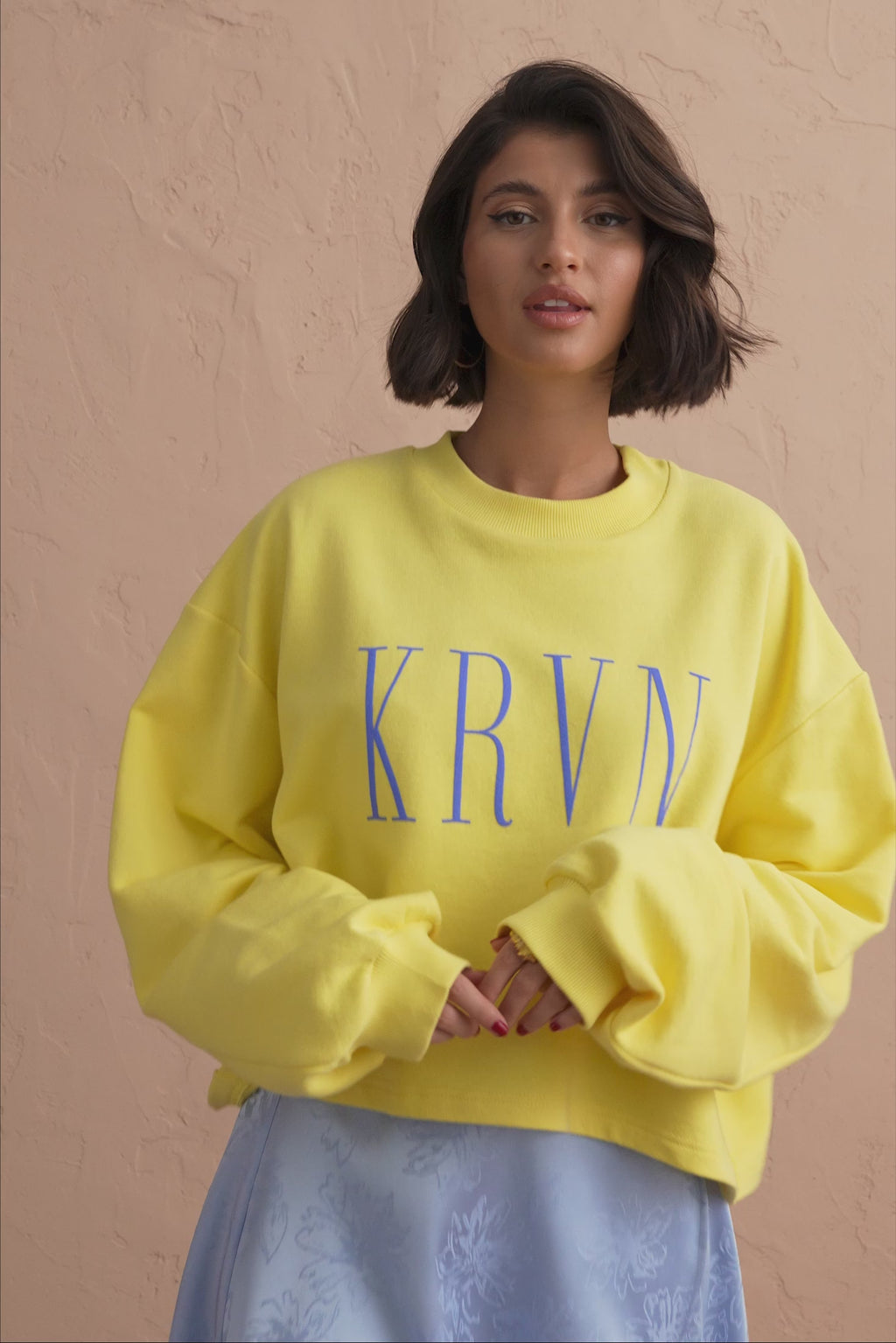 karavan clothing fashion spring summer 25 krvn felicity sweater lemon yellow