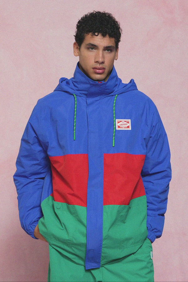 karavan men fall winter 26' collection damiano jacket red blue