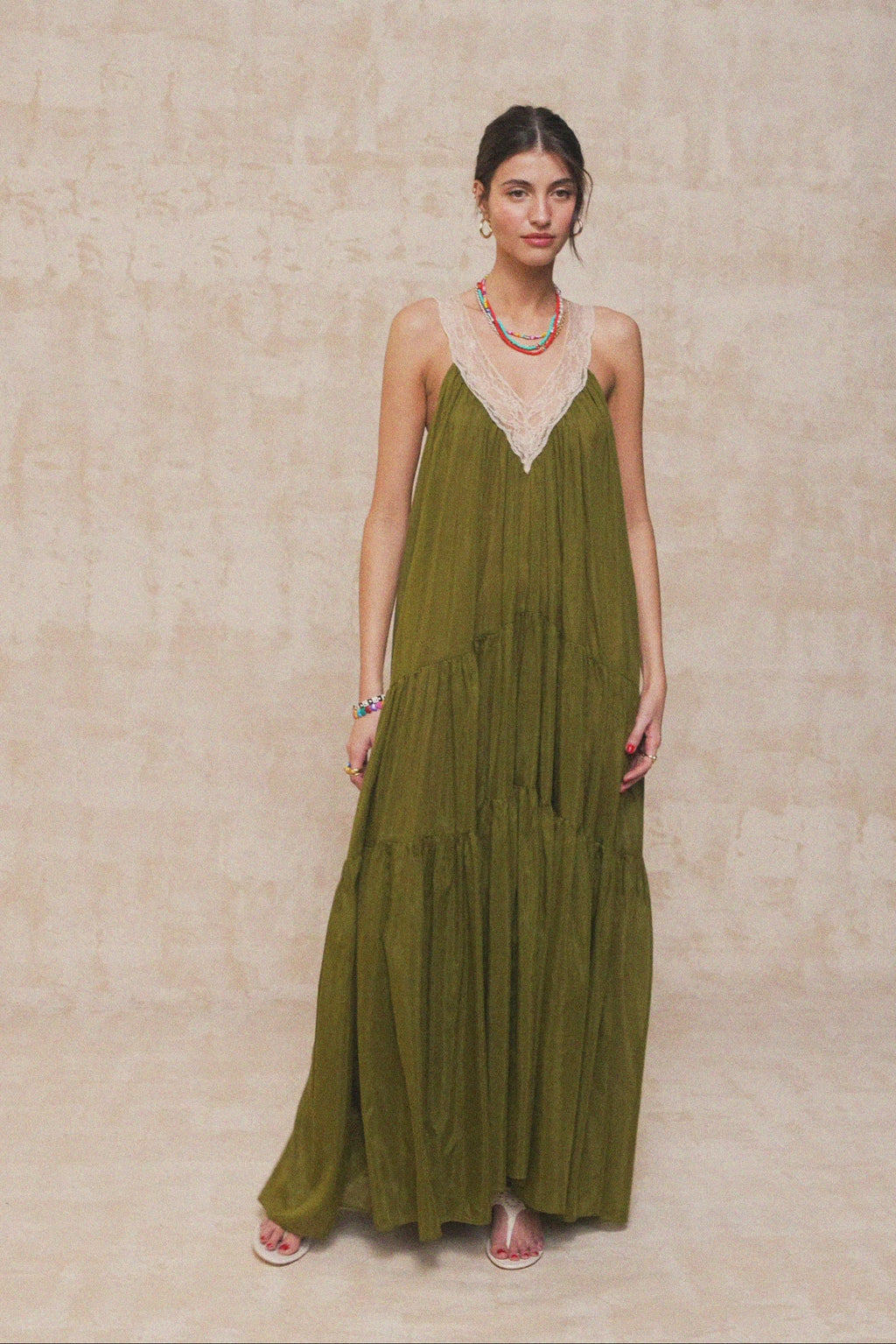 karavan clothing fashion spring summer 26 nai collection salome dress khaki