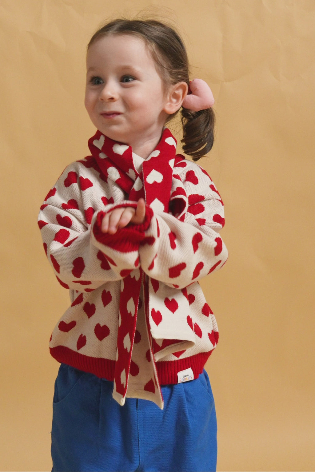 karavan clothing fashion fall winter 25 homecoming rookies collection mafalda pullover ivory red hearts