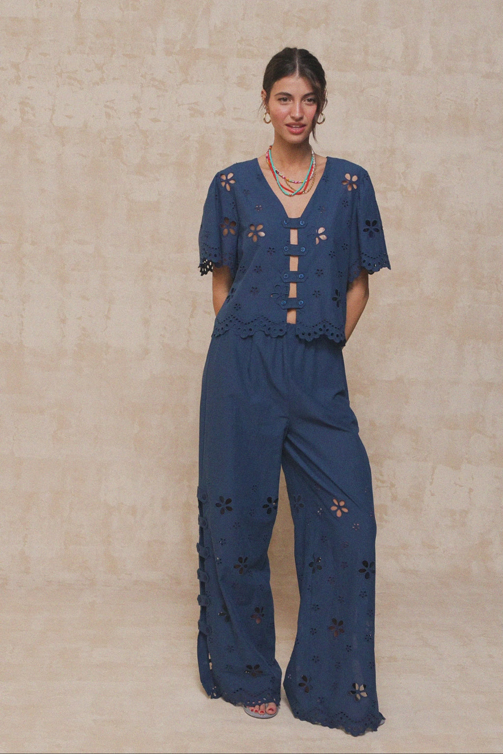 karavan clothing fashion spring summer 26 nai collection fabianna trousers blue