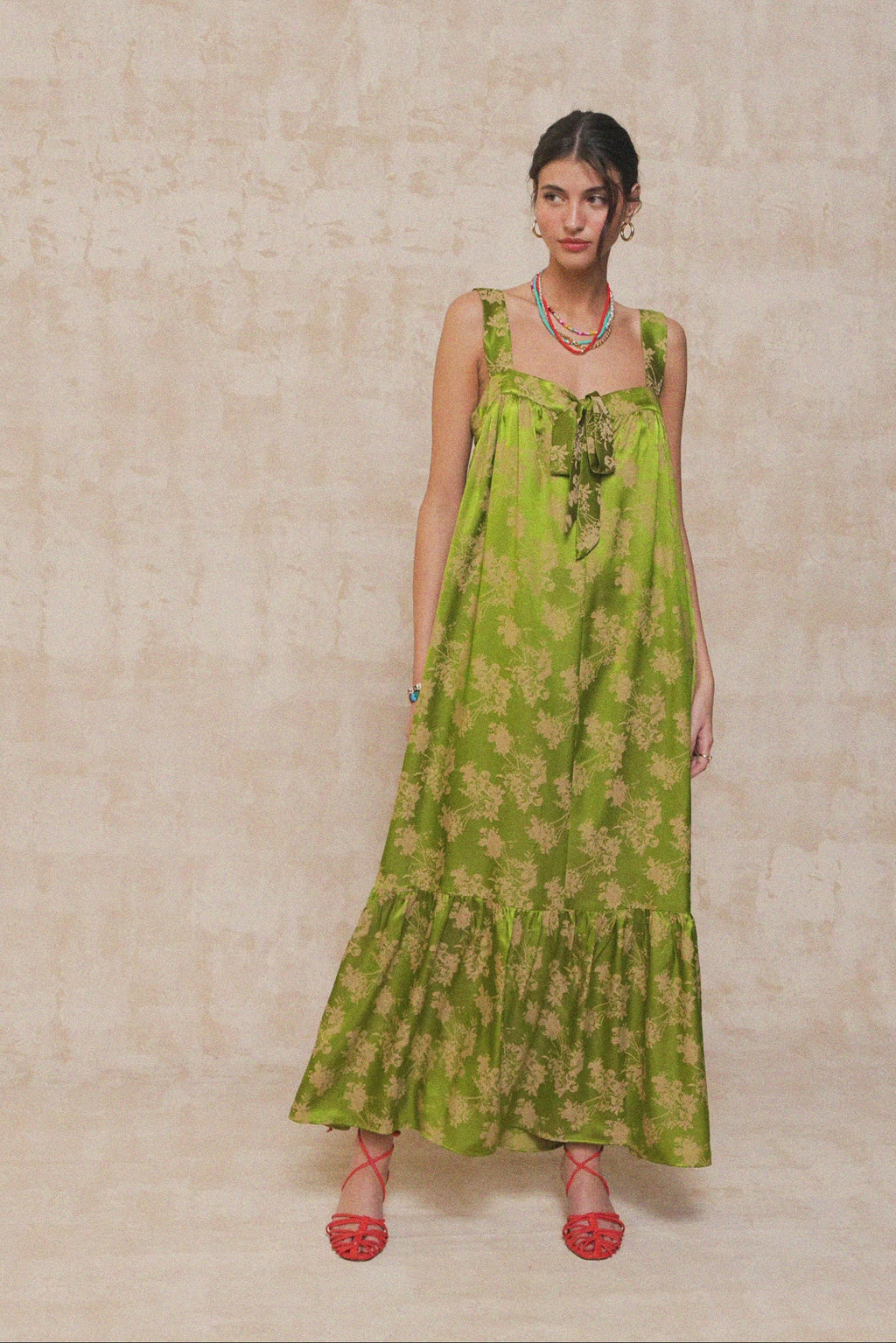 karavan clothing fashion krvn spring summer 26 nai collection iro dress green