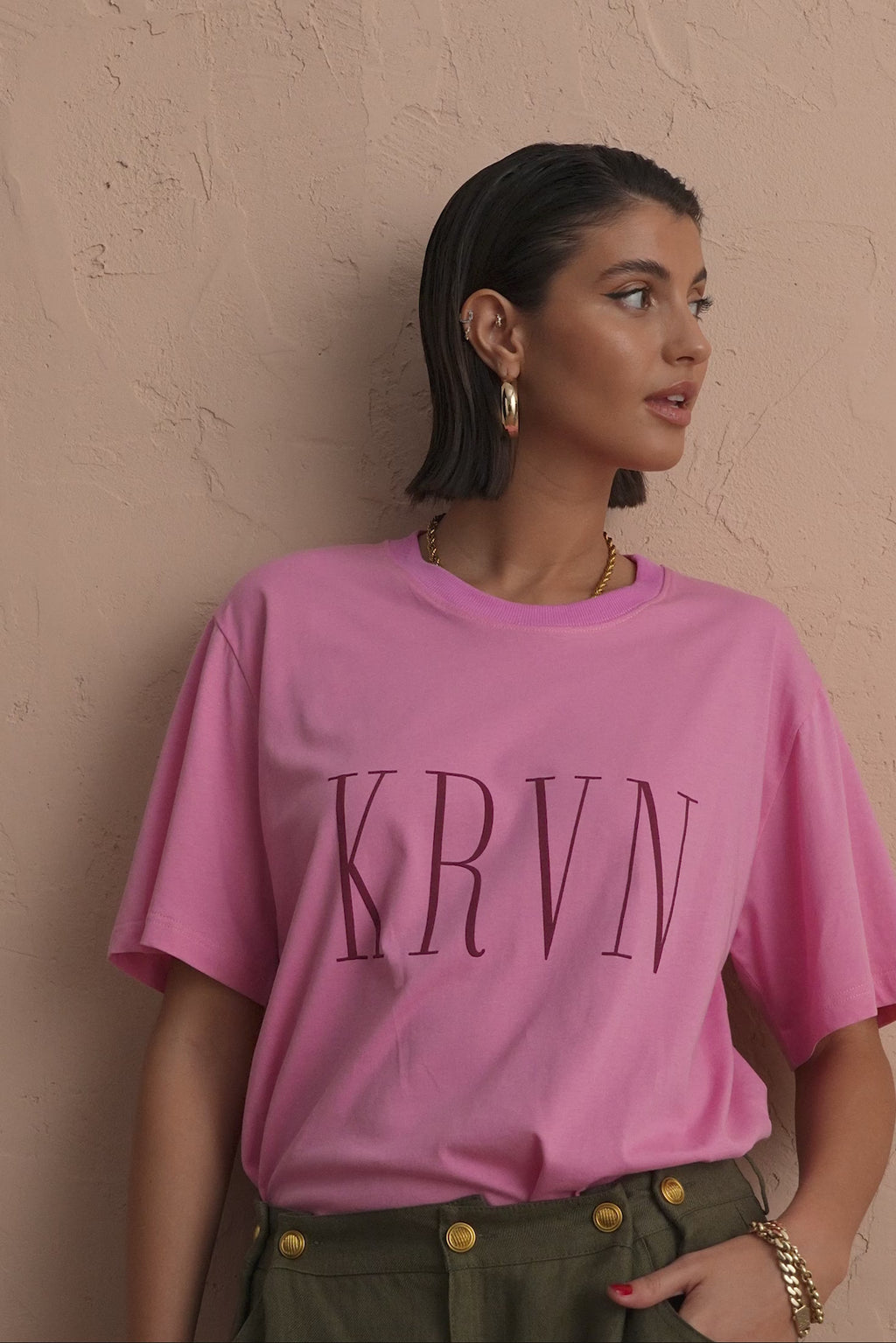 karavan clothing fashion spring summer 25 krvn heidi tee pink