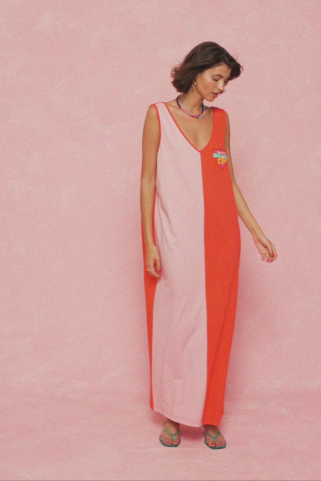 karavan clothing fashion spring summer 26 nai weekendwear collection jodie dress tomato red pink