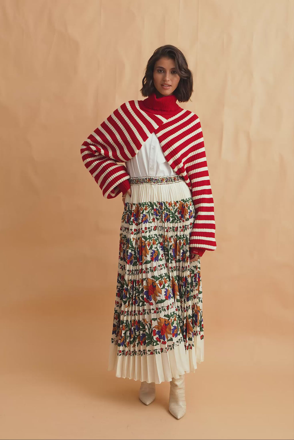 karavan clothing fashion fall winter 25 homecoming collection beverly skirt ivory